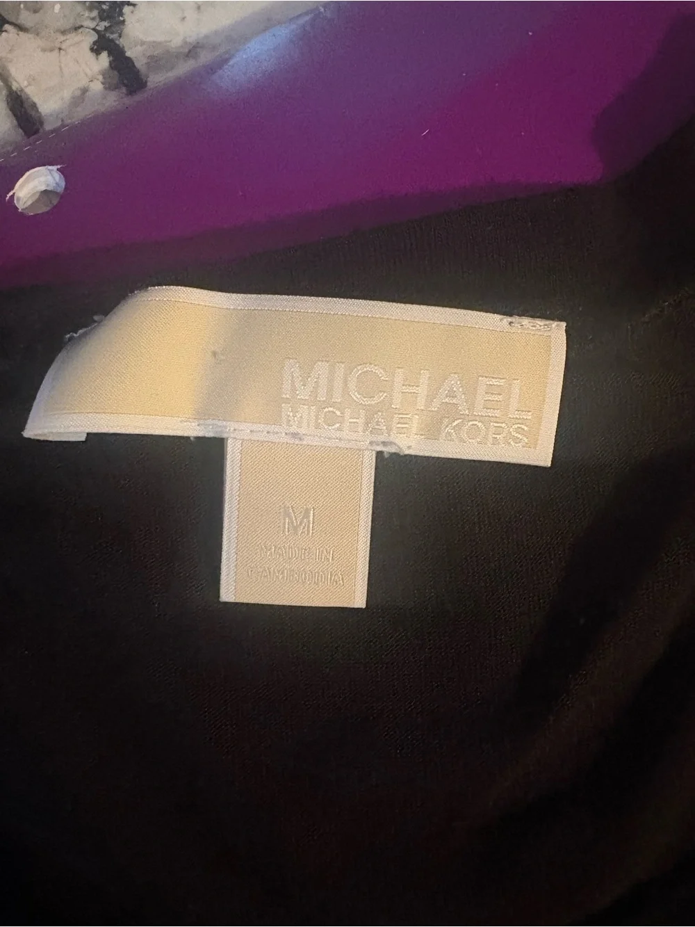 Michael Kors Black Sleeveless Layered Tank Top